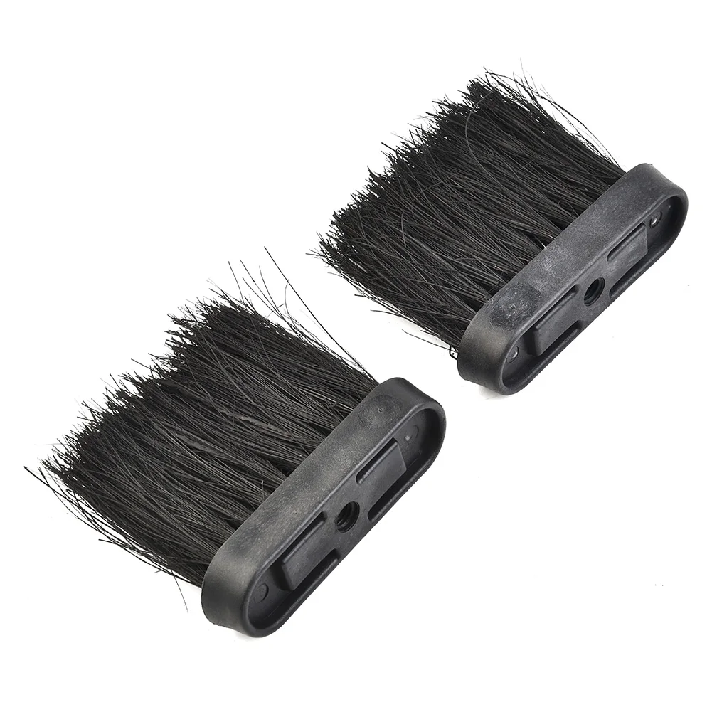 

2Pcs Fireplace Brush Coconut Palm Bristles 3/8'' Threaded Hole Oblong Replacement Spare Hearth Brush Head For Home Cleaning