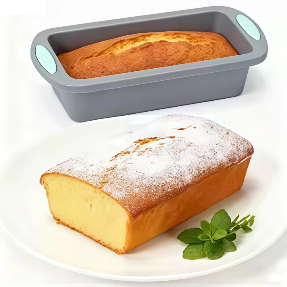 Forma Redonda de Silicone para Bolo, Conjunto de Formas Antiaderentes de Silicone para Assar, Molde de Bolo de Grau Alimentício, Estrutura Reforçada em Metal, Mais Resistente