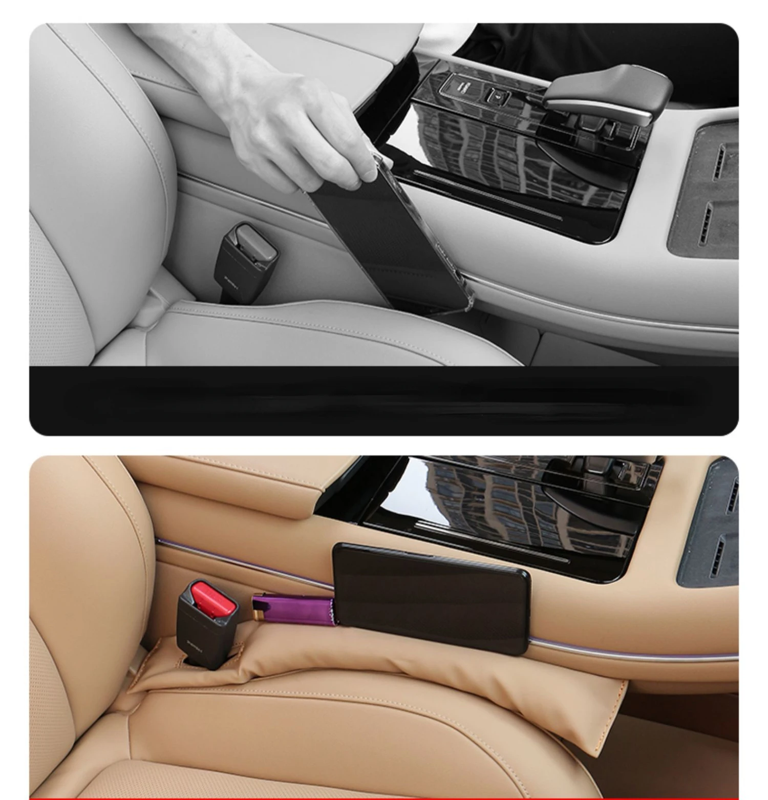 Suitable For AITO M5  2022 2023 2024 Leather Seat Edge Seam Leak Proof Sealing Strip Car Seat Gap Filling Strip Decoration