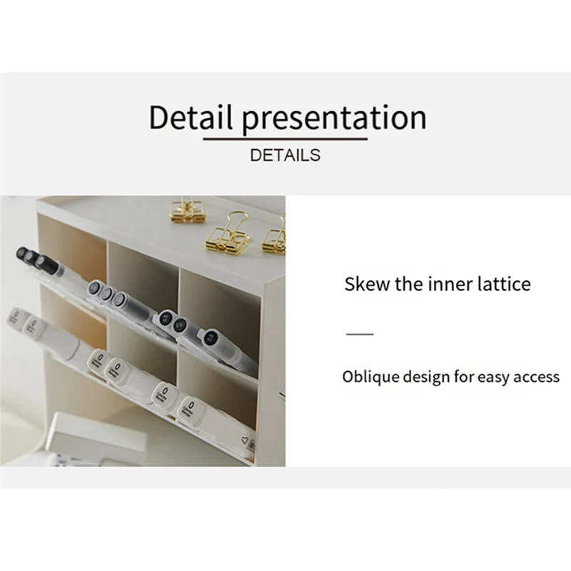 Multifunctional Pen Holder Storage Box Drawer Multi-Layer Dustproof Desktop Office Supplies Storage Box Pink Durable Easy To Use