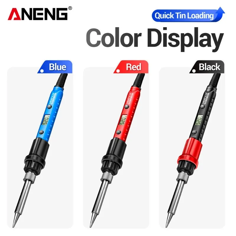 

ANENG SL105 110V 240V Electric Soldering Iron Fast Welding Equipment US/EU Plug Solder Heat Repair Tool With Solder Tin Iron Tip