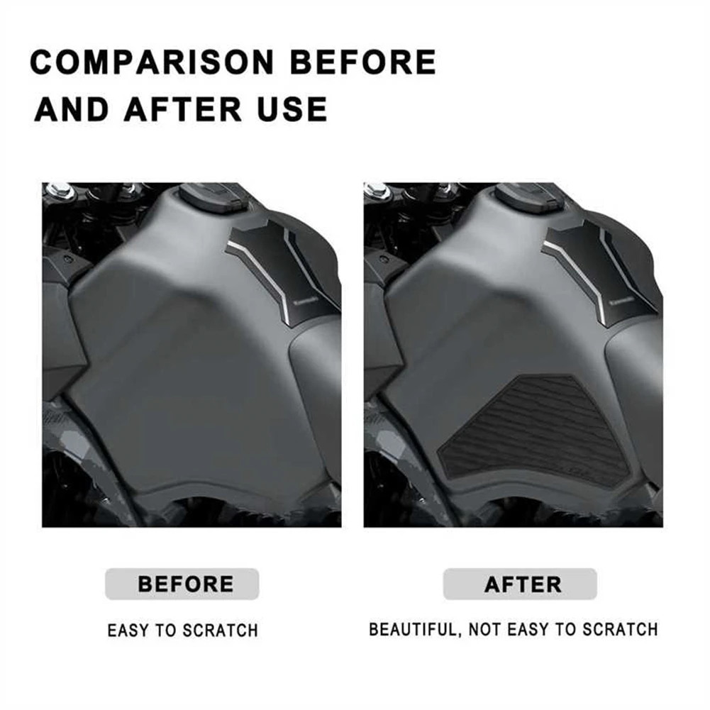 

Simple Motorcycle Tank Pads Tank Anti-Skid Side Pads Anti-Scratch Protective Stickers For Kawasaki KLR 650 KLR650