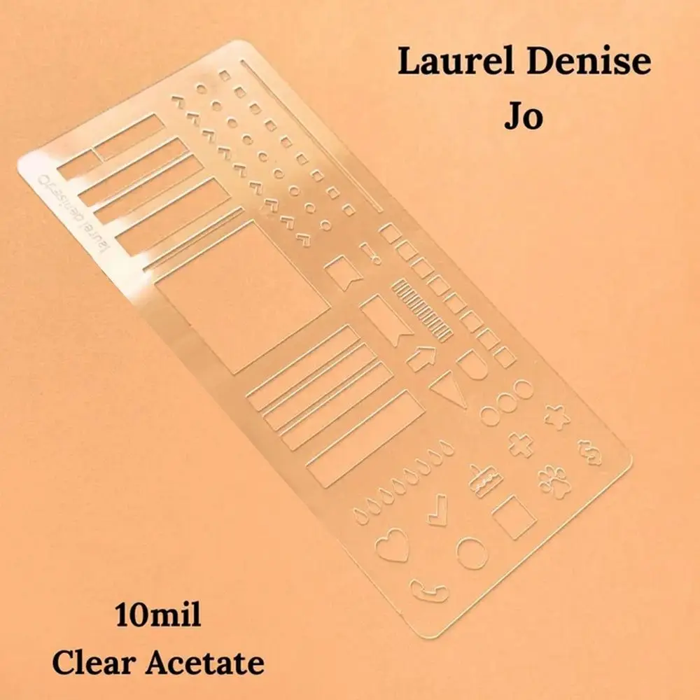 Manual Templates for Planning Calendar Dot Grid Reusable Log Planning Template Transparent Flexible Journal Stencils