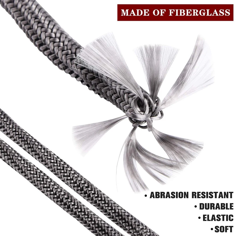

Sealing Cord Fiberglass Rope Seal Seal Rope Oven Fire Sealing Strip Round Stove Door Cord Gasket Black Fiberglass