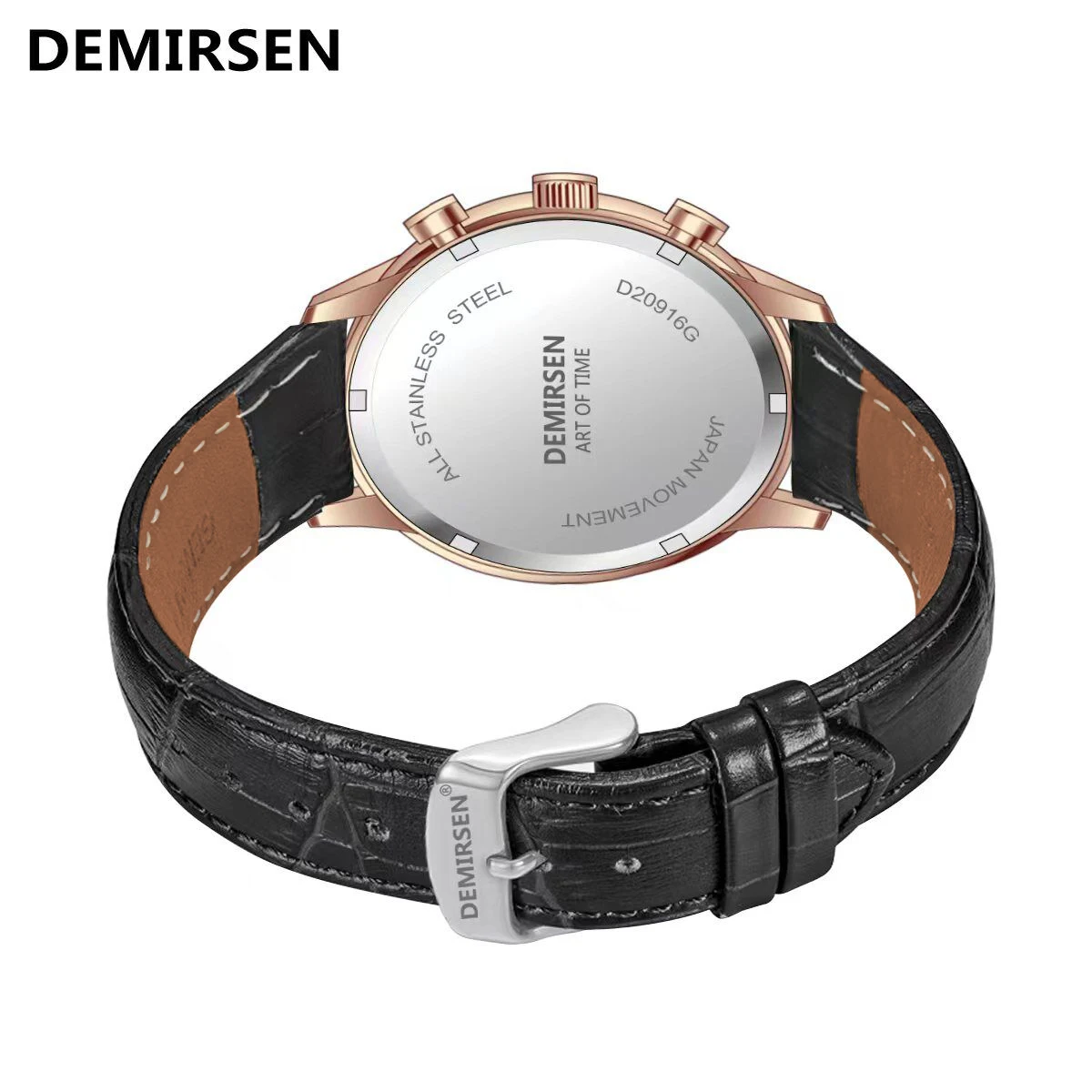 Drop Ship Japan Quartz Chronograph Dual Time Display Business Clock Men Luxury Brand Leather Band Waterproof Casual Wristwatch