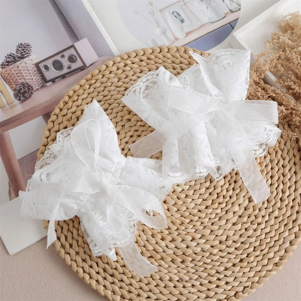 

Universal Lace Ruffled Lace Fake Collar Black White Blouse Shoulders Fake Collar Elegant Vintage Ruffled Sleeve Women