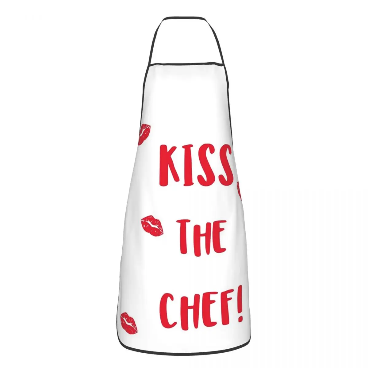 Kiss The Chef Aprons Chef Cooking Baking Tablier Waterproof Bib Kitchen Cleaning Pinafore for Women Men Gardening