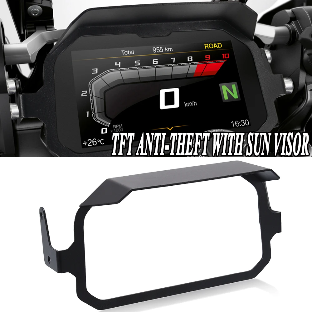 For BMW R1250GS R1250 GS Adventure Motorcycle TFT Anti Theft Protection With Sun Visor Guard 2018-2023 R1200GS LC ADV 2017-2018