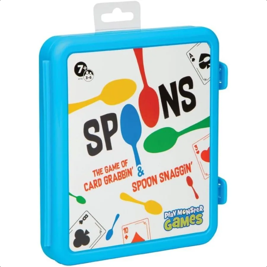

Spoons in a Case Card Games for Spoons Game Fun Family Games for and Adults Game Night Travel Games 36 Players Ages 7+