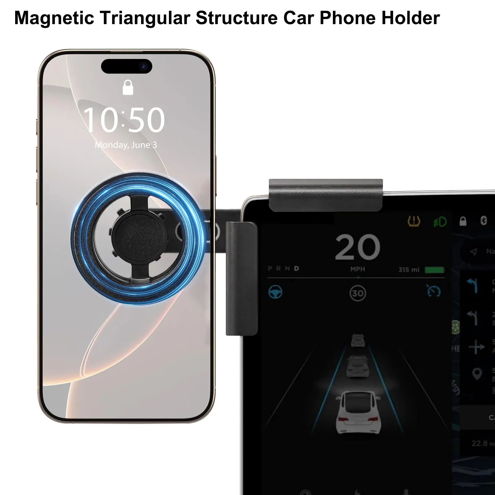 

For Tesla Model Y/3 Model Y Juniper 2025 Magnetic Car Phone Mount Holder For BYD For HAVAL H6 For DENZA D9 Universal Fit ALL Car