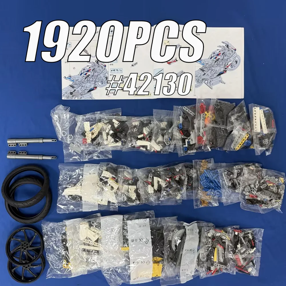 NEW 1920PCS Technical Racing Motorcycle Kit DIY Technical Motorbike Model Collectible Construction Decoration Toy Gift for Adult