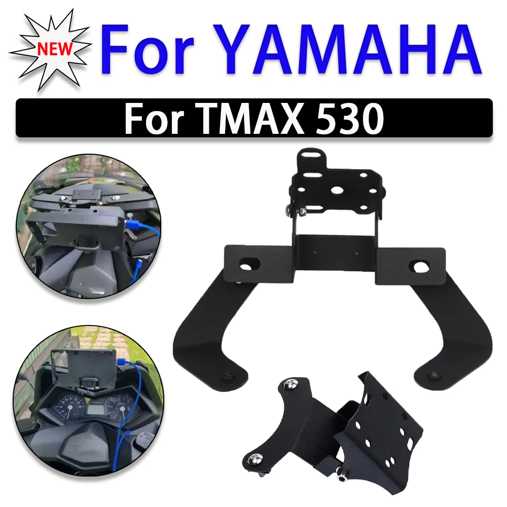 

Motorcycle Mobile Phone Holder Stand GPS Navigation Plate Bracket For Yamaha T-MAX TMAX 530 TMAX530 2012 - 2016 2015 Accessories