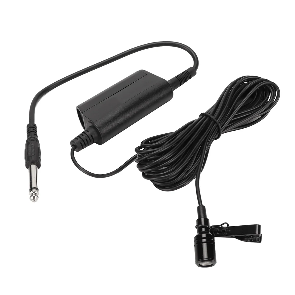 Professional Musical Instruments Condenser Lavalier Microphone Lapel Tie Clip Mic For Guitar Voice Amplifier Speaker Mixer Audio