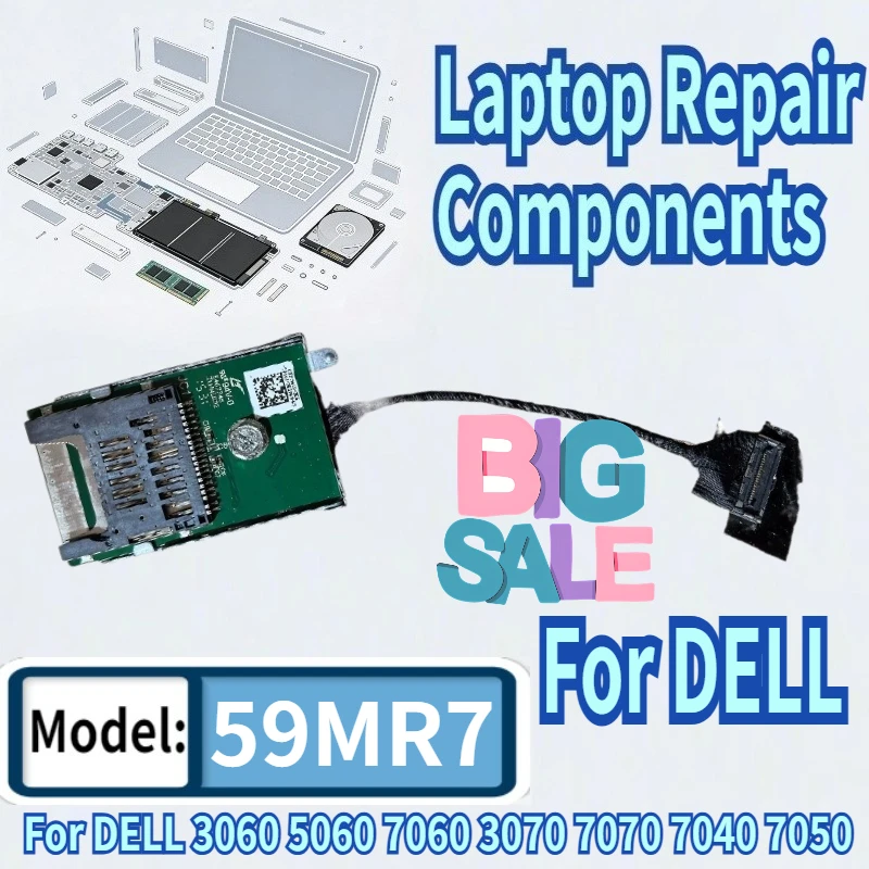 For DELL 3060 5060 7060 3070 7070 7040 7050 MT Card Reader Board And Cable 94D86 094D86 059MR7 59MR7