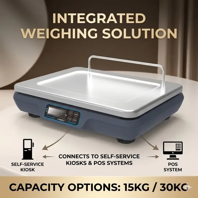 Hot Sale LongFly AI-Powered Electronic Price Computing Scale OIML Certification AI Camera Pricing Floor Weighing ACS-A0 Model