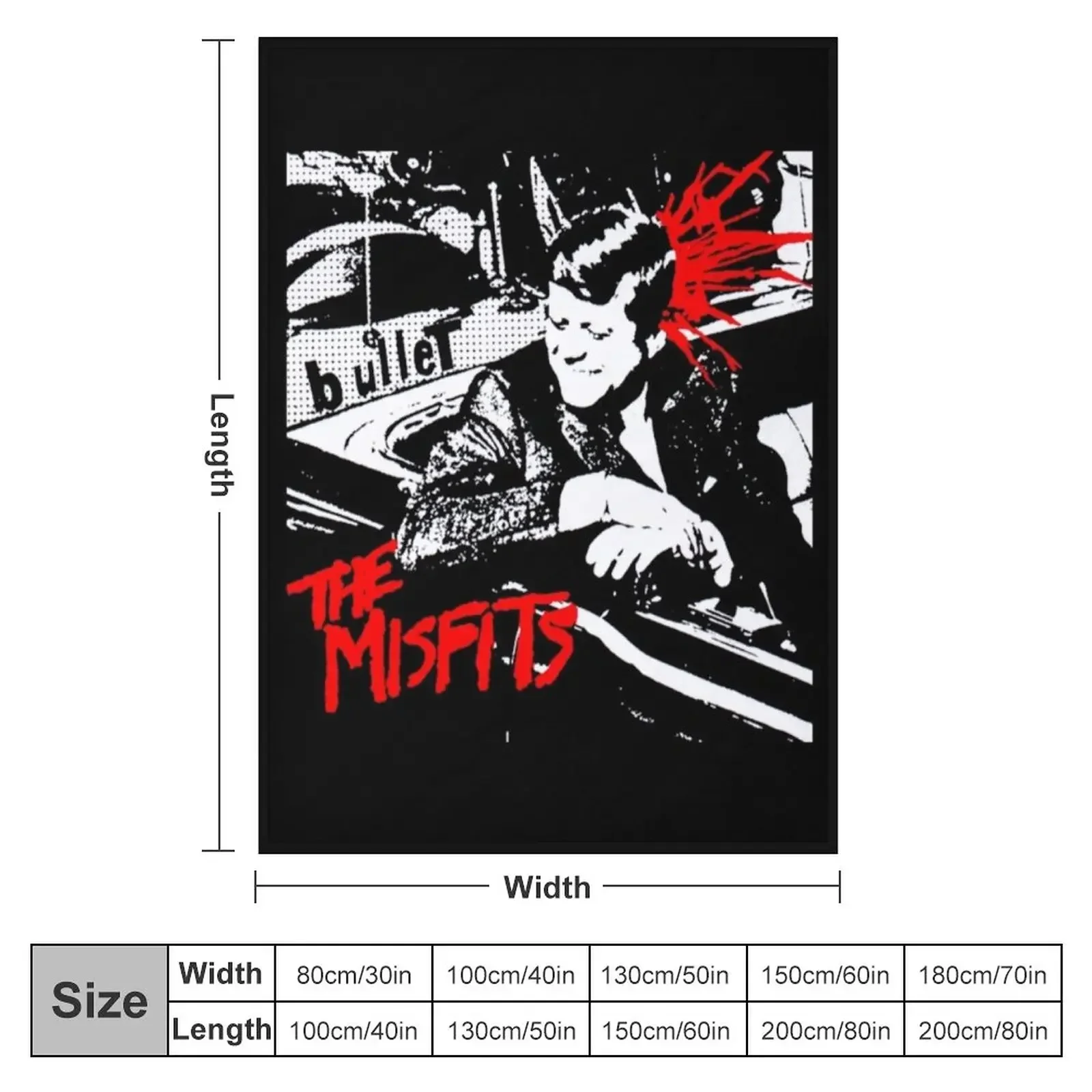 Misfits - Bullet Throw Blanket Decoratives christmas decoration Blankets