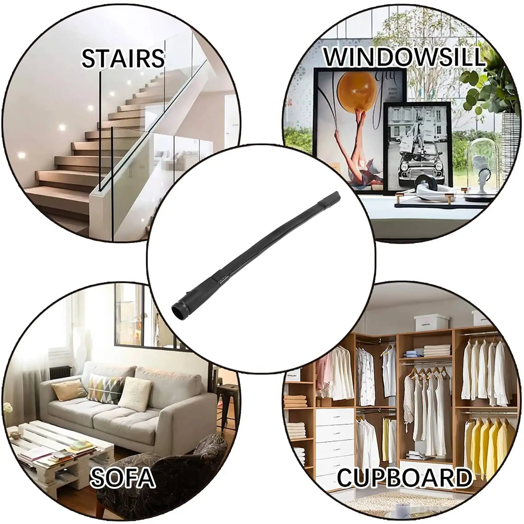 Kit de mangueira de extensão retrátil para aspirador de pó Dyson V7 V8 V10