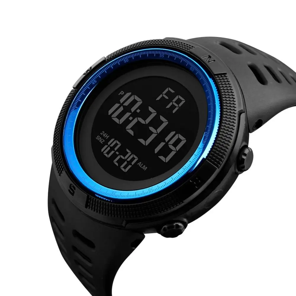 Casual Sports Watch High Quality LED Screen Simple Big Dial Wristwatches Waterproof Electronic Watch Outdoor Sports