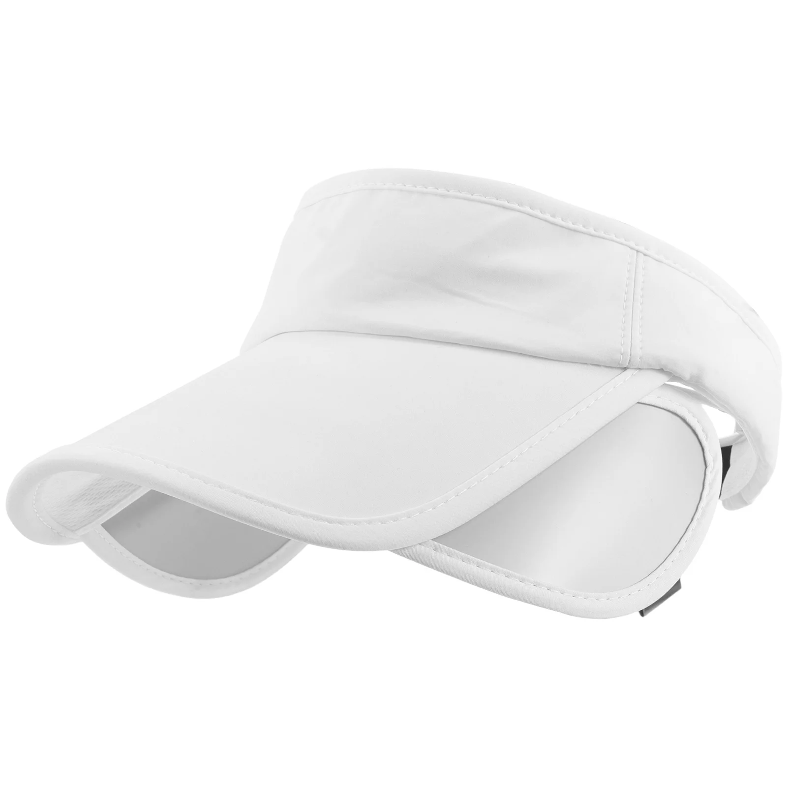 قبعة جولف واقية من الشمس قابلة للسحب بحافة قابلة للتعديل وخفيفة الوزن وقابلة للتنفس وحماية من الأشعة فوق البنفسجية مجوفة للمشي لمسافات طويلة في الهواء الطلق والجري