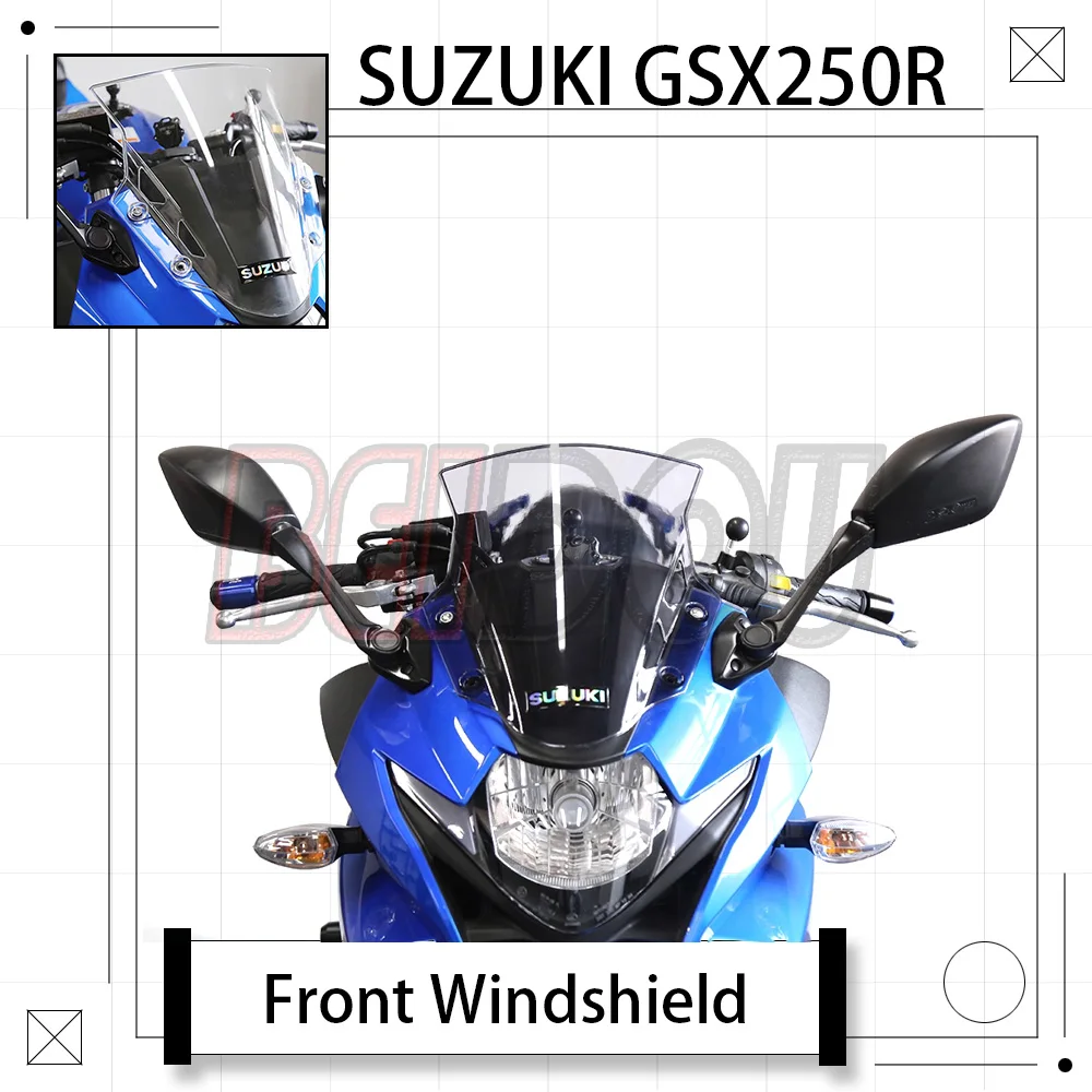

For SUZUKI GSX250R GSX 250R GSX-R GSX 250 R 250R Motorcycle Modified Front Windshield Deflector 2016-2022