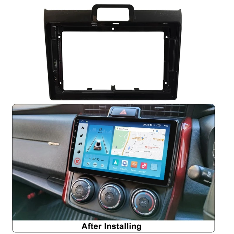 Car Radio Fascia 9Inch Plastic Automotive Supplies For Toyota Corolla Axio Fielder 2015 DVD Stereo Frame Plate Adapter Mounting