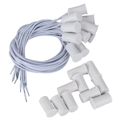 10 Uds RC-33 NC Sensor de contacto de puerta y ventana con cable empotrado interruptor magnético para seguridad del hogar y sistemas de alarma antirrobo interruptor de Control