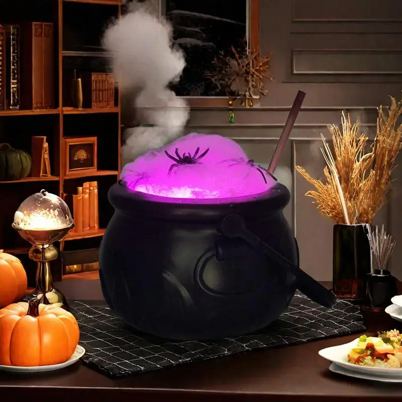 Cauldron Halloween Mixing Pot Cauldron Set Witch Stick Mixing Cauldron Halloween Cauldron Kettles Multi-purposed Cauldron Pot