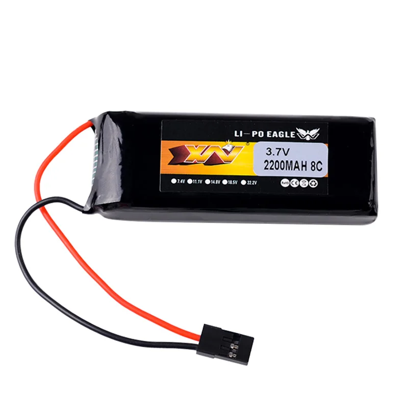 1/2pcs YW 3.7V 2200mAh 8C Lipo Battery For Graupner MZ-12 PRO / Wfly ET07 X4 Transmitter RC Model Drone