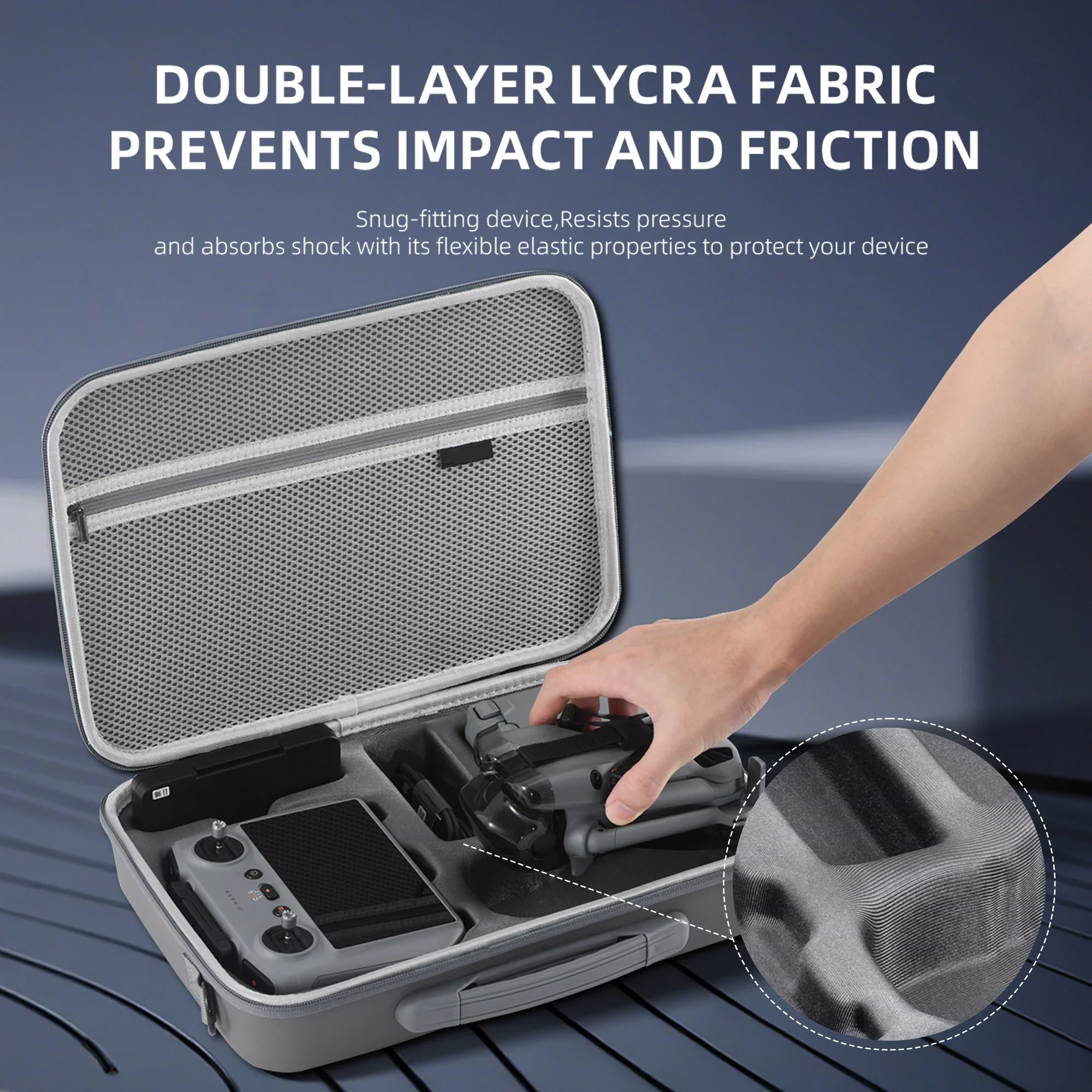 

Carrying Case for DJI Mini5 Pro, Travel Shoulder Bag PU Protective Cover Box,RC 2 Controller and Accessories Portable Organizer