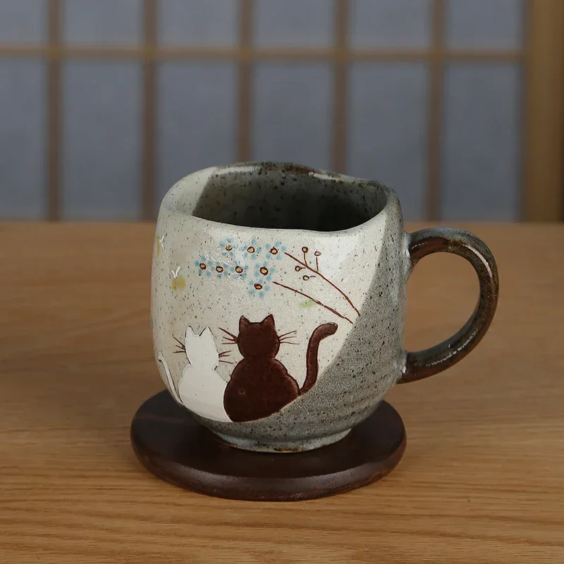 

Kutani ware Kanehana mug handmade ceramic coffee cup teacup