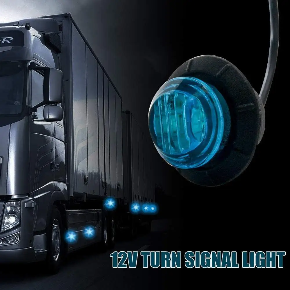 12V Car LED Indicator Turn Signal Light Universal For Trailers, Trucks, Vans, Buses，Lorries