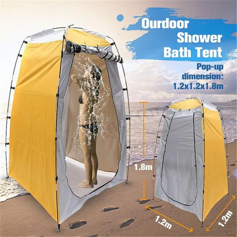 Portable Outdoor Shower Tent Outdoor Shower Bath Fitting Room Tent Shelter Camping Beach Privacy Toilet For Summer Swimming