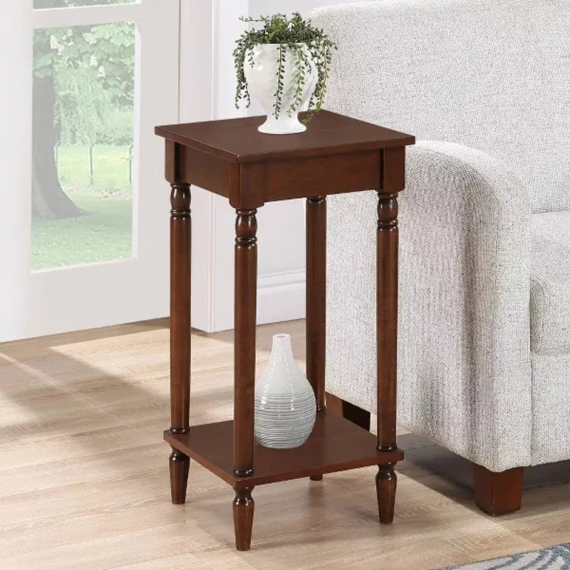 

Home End Table with Shelf MDF Construction W/Storage, Modern Style Used Next To The Living Room Bedroom Sofa