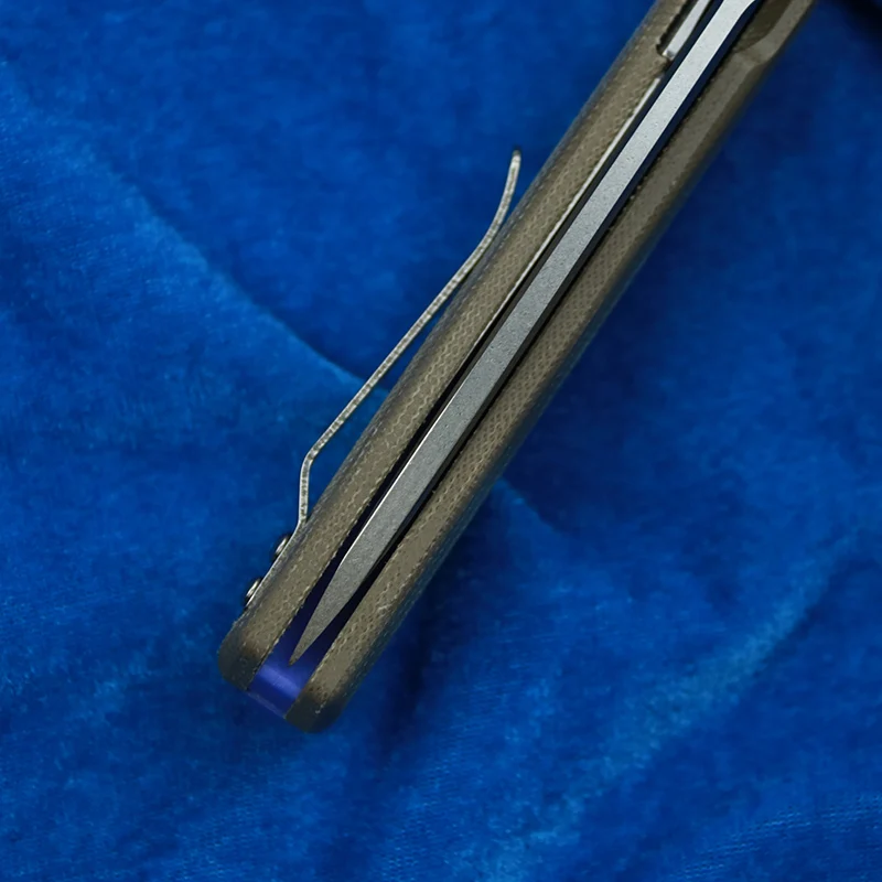 LEMIFSHE-XY751 Roulement 14C28N Lame Flipper Micarta Manche, Camping En Plein Air, Outil EDC, Couteau Pliant, Nouveau
