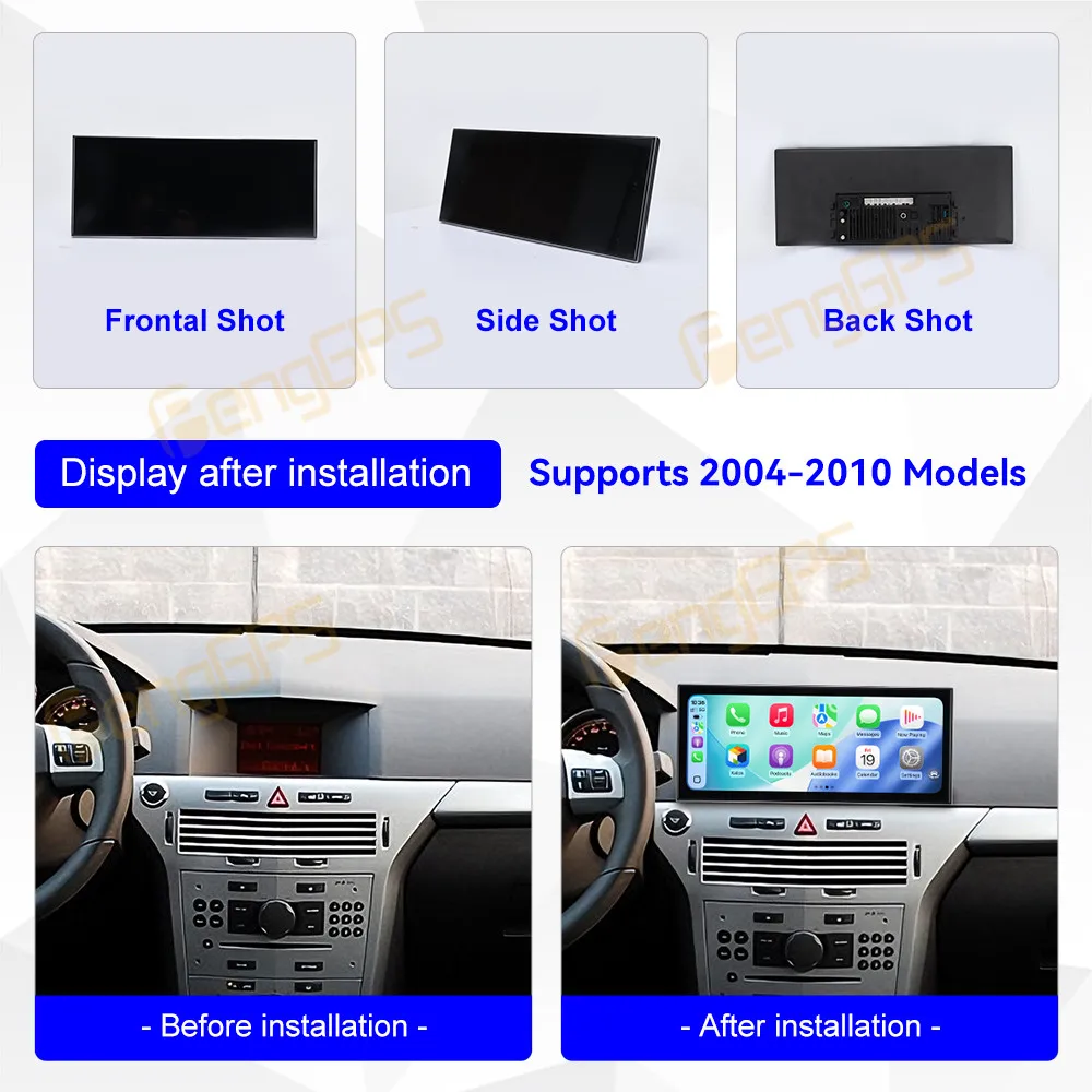15.8 Inch Android 15 CarPlay Car Radio For Opel Astra 2004-2010 Touch Screen Multimedia Player GPS Navigation Head Unit DSP