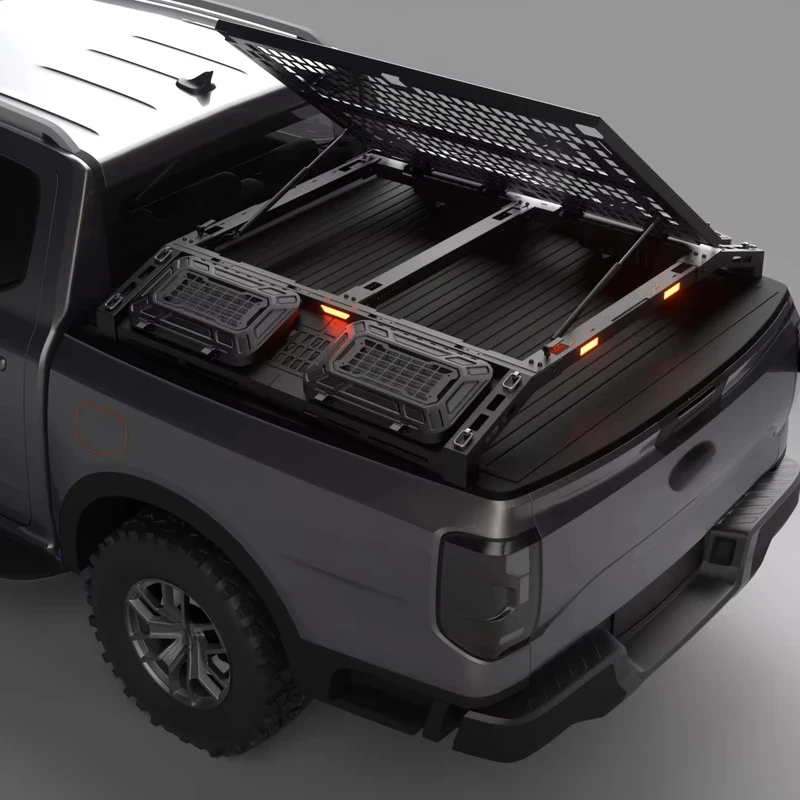 4x4 Off-Road Pickup Truck Exterior Accessories, Wholesale Custom Aluminum Sport Roll Bar, Multifunctional Bed Cargo Rack System