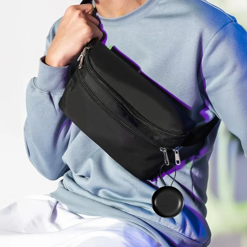 Runde Mini-Ohrstöpsel-Aufbewahrungsbox Tragbarer Kunststoffbehälter mit Elastischer Schlaufe Multifunktionaler Behälter für Schmuck & Ohrringe Kleine Gadgets – Detail 5