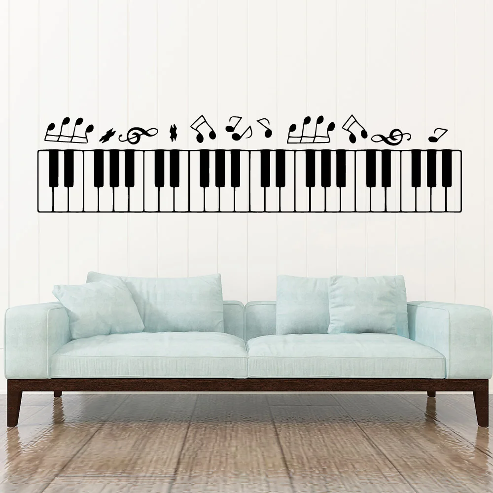 Free shipping Piano Decorative Sticker Waterproof Home Decor Living Room Bedroom Diy Pvc Home Decoration Accessories