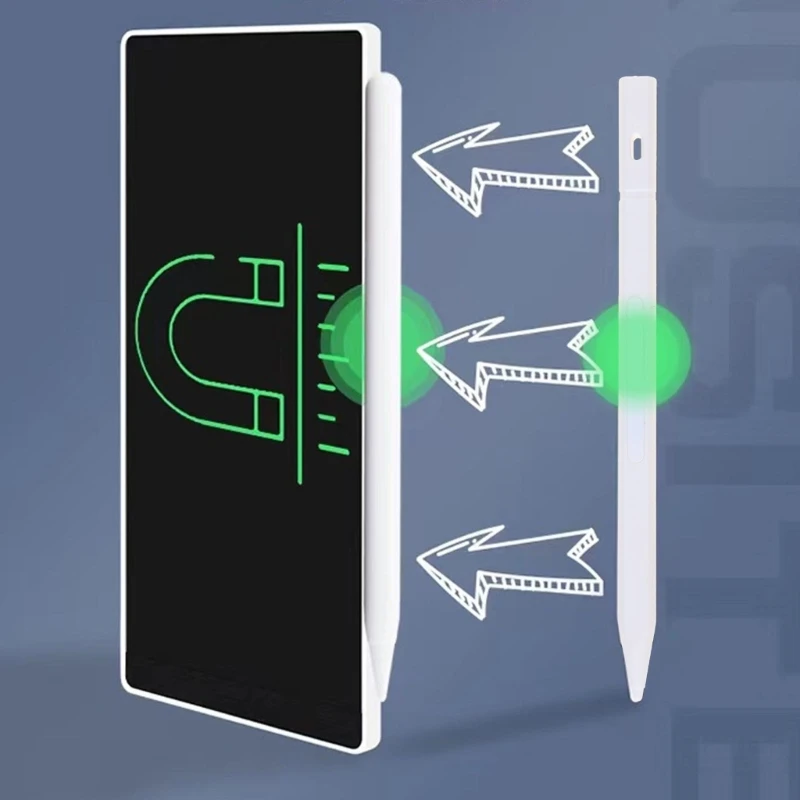 LCD แท็บเล็ตการเขียนแบบพกพากระดานวาดภาพสำหรับเด็ก Handwriting Pad แม่เหล็กสไตลัส