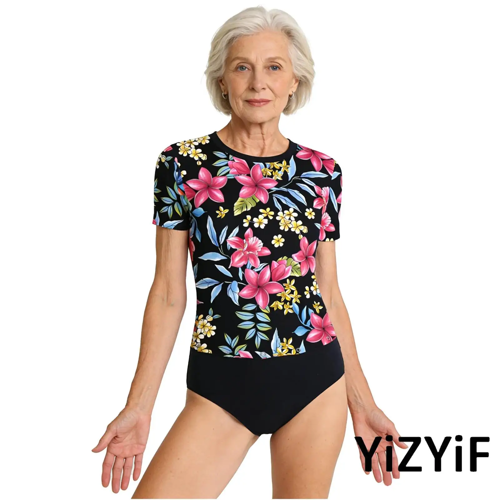 

Женский комбинезон для кормящих мам с отверстием для трубки для кормления и отверстием для живота, с короткими рукавами, на пуговицах, для адаптивного ухода