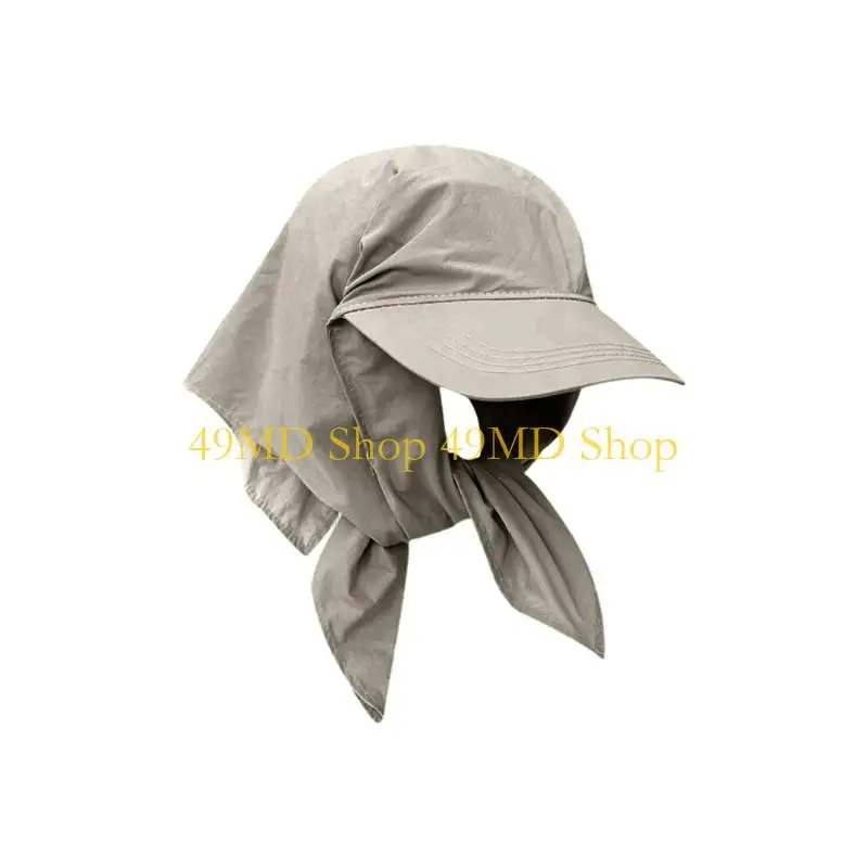 49MD Embroidered Kerchief Baseball Cap Wide Brimmed Hat Outdoor Women Men Sport Hat Unisex Wear Exercise Sun Hat Workout