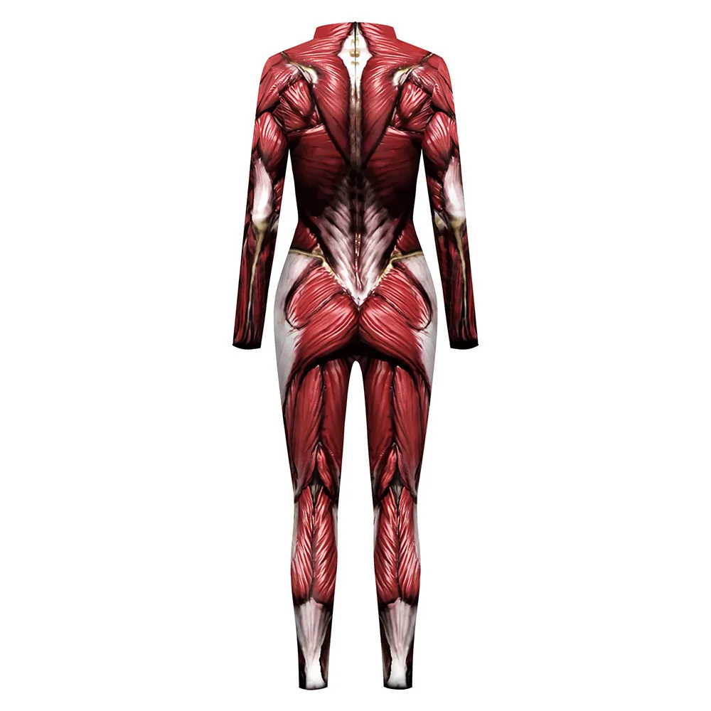 Anime Muscle Bodysuit Cosplay Kostuum Halloween Cyber Punk Jumpsuits Zentai Volwassenen Cosplay Carnaval Party Vrouwen Disfraz Hombre