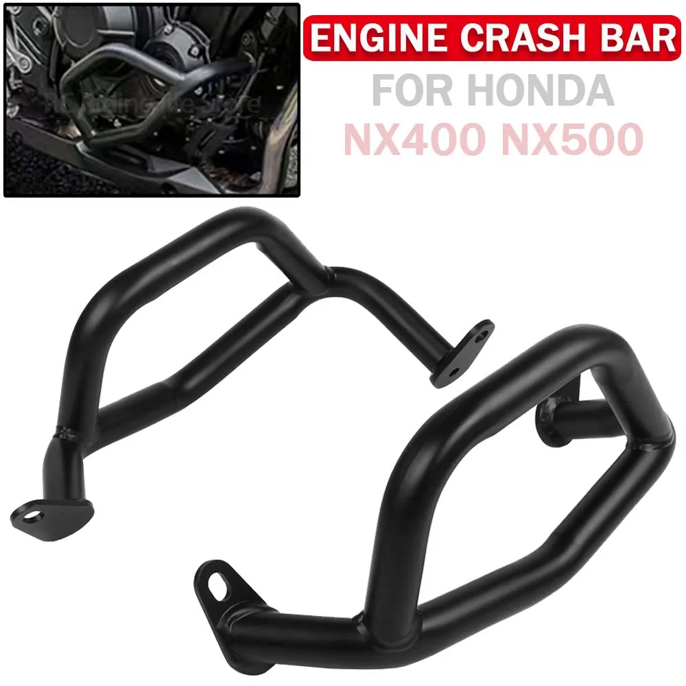 

For Honda NX400 NX500 NX 400 500 2024 Lower Crash Bar Motorcycle Highway Engine Guard Steel Bumper Falling Protection Accessory