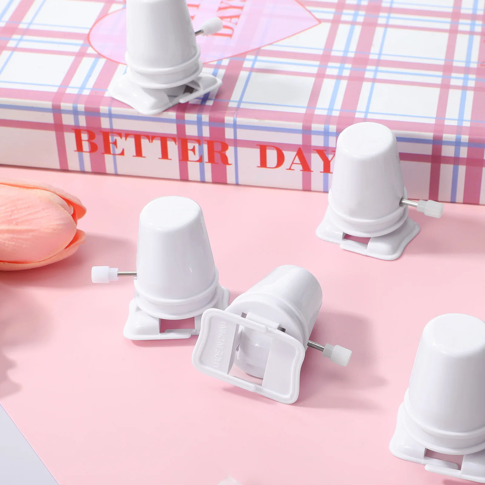 อะไหล่กลไกนาฬิกาพลาสติก 6 ชิ้น สำหรับงาน DIY งานปั้นดินเหนียว อุปกรณ์เสริมกลไกขนาดเล็กกะทัดรัด