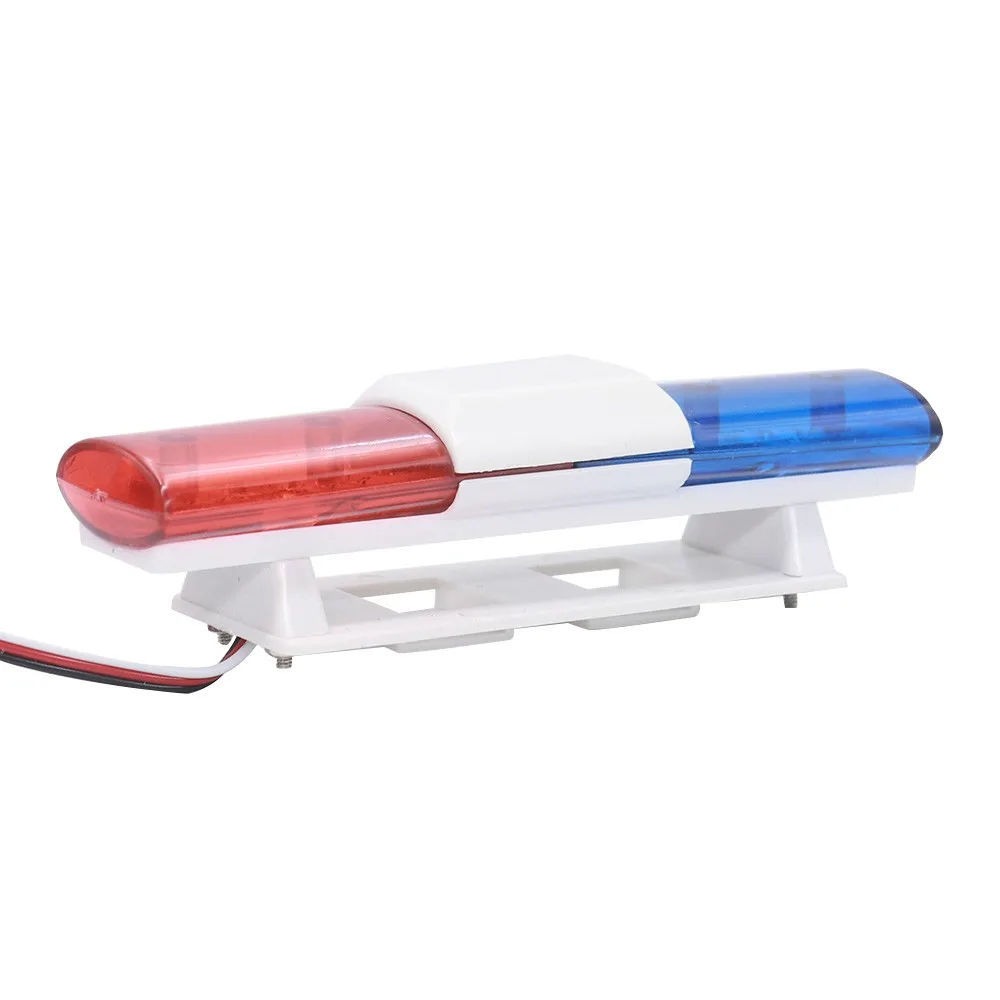 Simulation RC Car Police Lights Lamp Roof Light Decoration For 1/10 1/8 RC Rally Cars Truck HSP Traxxas Tamiya CC01 RC4WD Axial