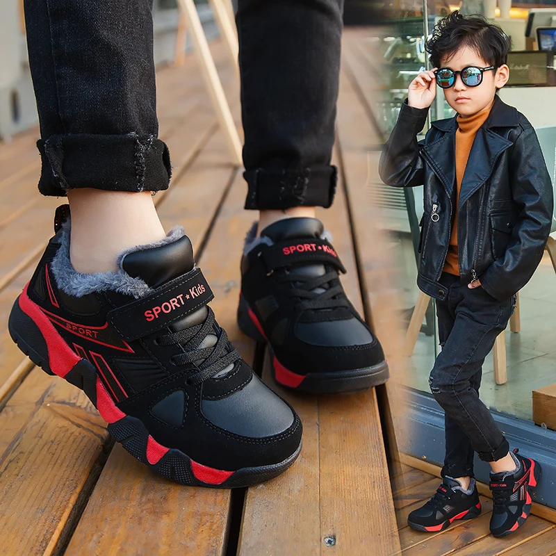 

Winter Snow Boots For Children Faux Fur Thick Warm Kid's Plush Boots 2025 Trend Fashion Teenager Girl's Snow Boots Cotton Shoes