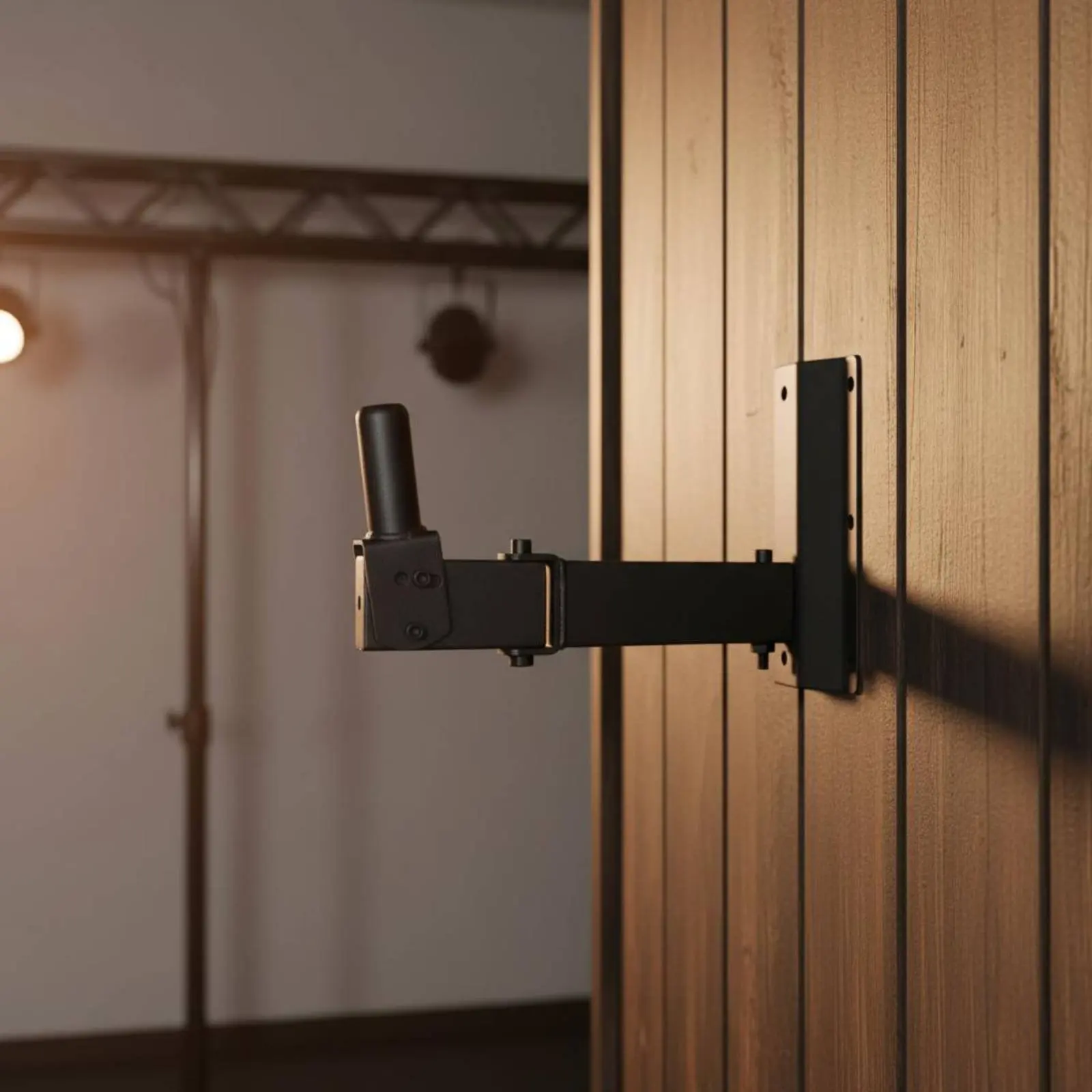 2 Pieces Telescoping Speaker Mount Thickened Adjustable Speaker Wall Bracket Audio Mounting Telescopic Arm Extendable for Stage