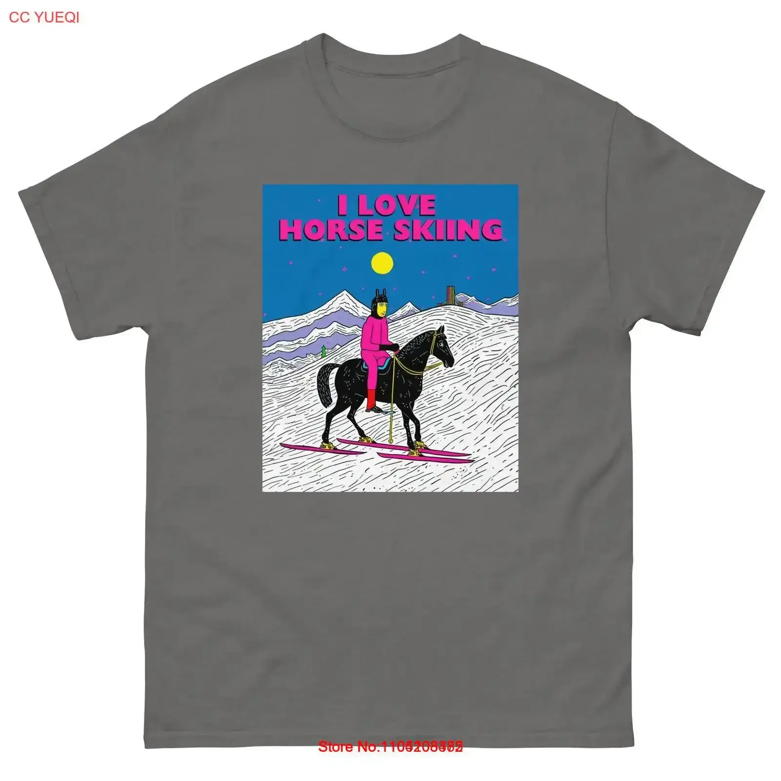 

Футболка «Я люблю катание на лыжах» с забавным сноубордом и снегом, винтажный стильный удобный универсальный топ для повседневной носки