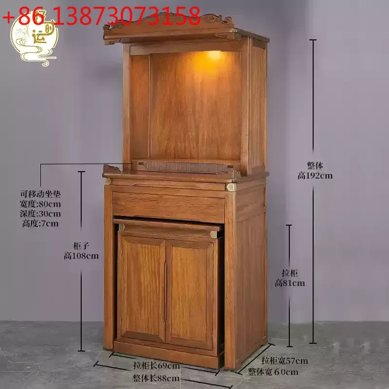Tabernáculo budista: Nuevo armario budista chino de pie para el hogar, santuario.
