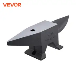 VEVOR 10-60Kg acciaio singolo corno tondo incudine blocco in acciaio fabbro banco strumento creazione di gioielli attrezzatura manuale per metalsmii